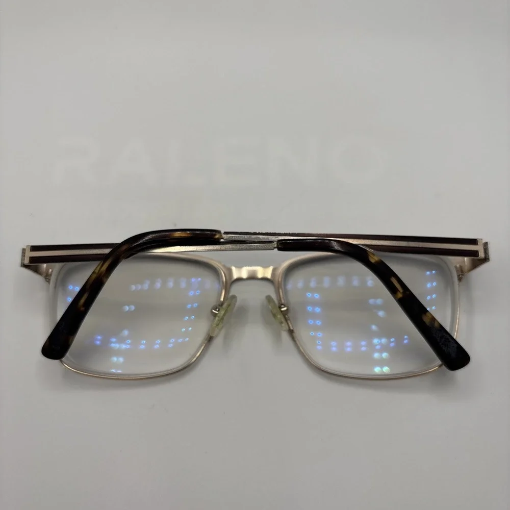 Michael Ryen MR-322 C3 Eyeglasses Men's Brown Metal Full Rim 55-18-145mm w/case